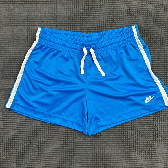 Nike Pants - Nike Fit Dry Blue Athletic Shorts Womens Medium Drawstring Running Shorts